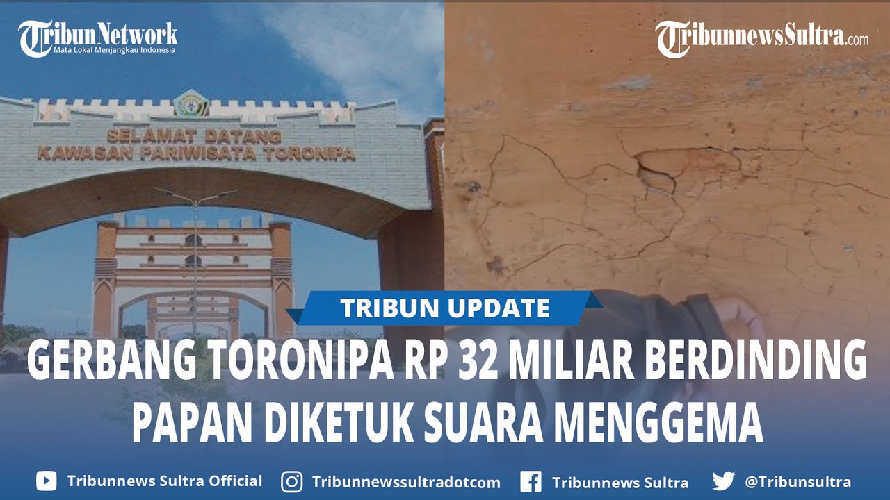 Gerbang Kendari Toronipa Sulawesi Tenggara Kini Mulus Usai Viral Karena Rusak dan Berdinding Papan