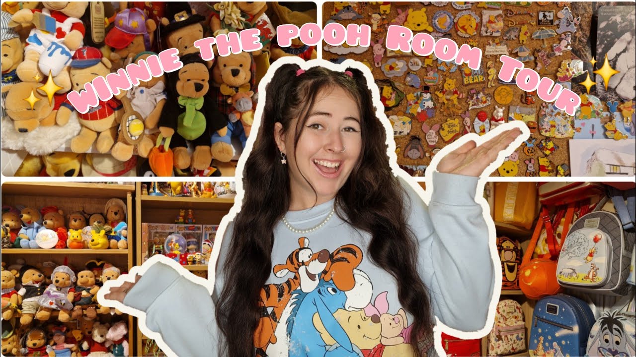 Updated Winnie The Pooh Room Tour 🧸💛| Plush, Funko's, Pins, Loungefly & More