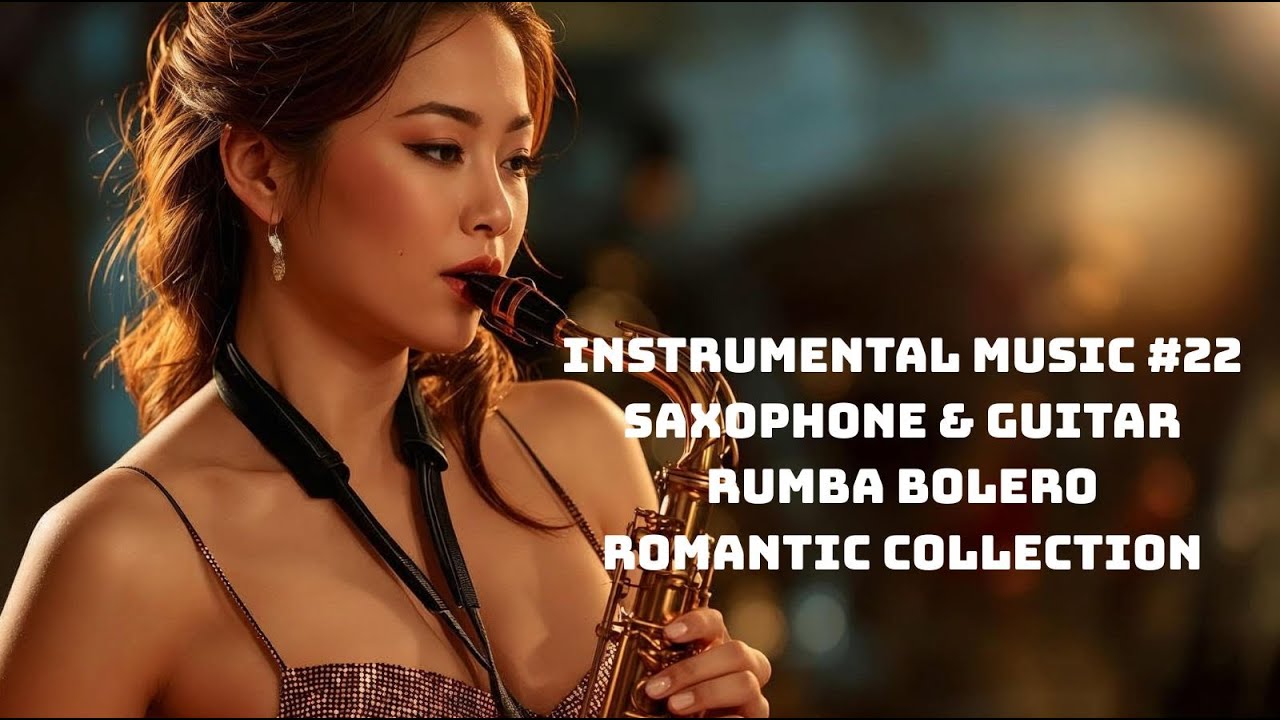 Nhạc H&ograve;a Tấu 4k - Instrumental Music #22 - Saxophone & Guitar - Rumba Bolero - Romantic Collection
