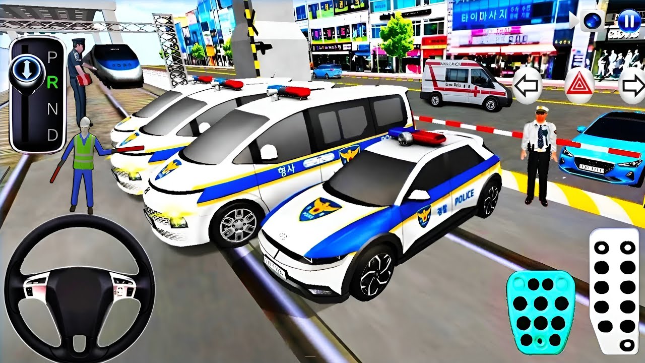 Police Car vs Bullet Train in 3D Driving Class 🚓🚄 | Exploring New Under Construction City