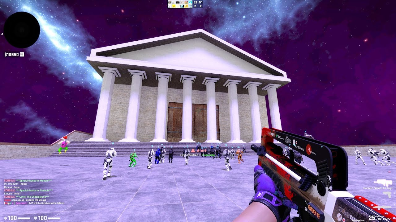 CSGO: Zombie Escape Mod - ze_Necromanteion_v3_1 (Level 2) on GFL