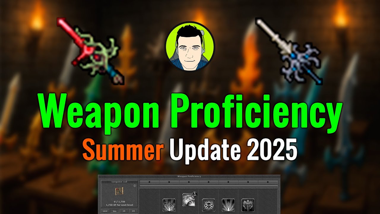 Tibia: Weapon Proficiency a detalle | Test Server Summer Update 2025