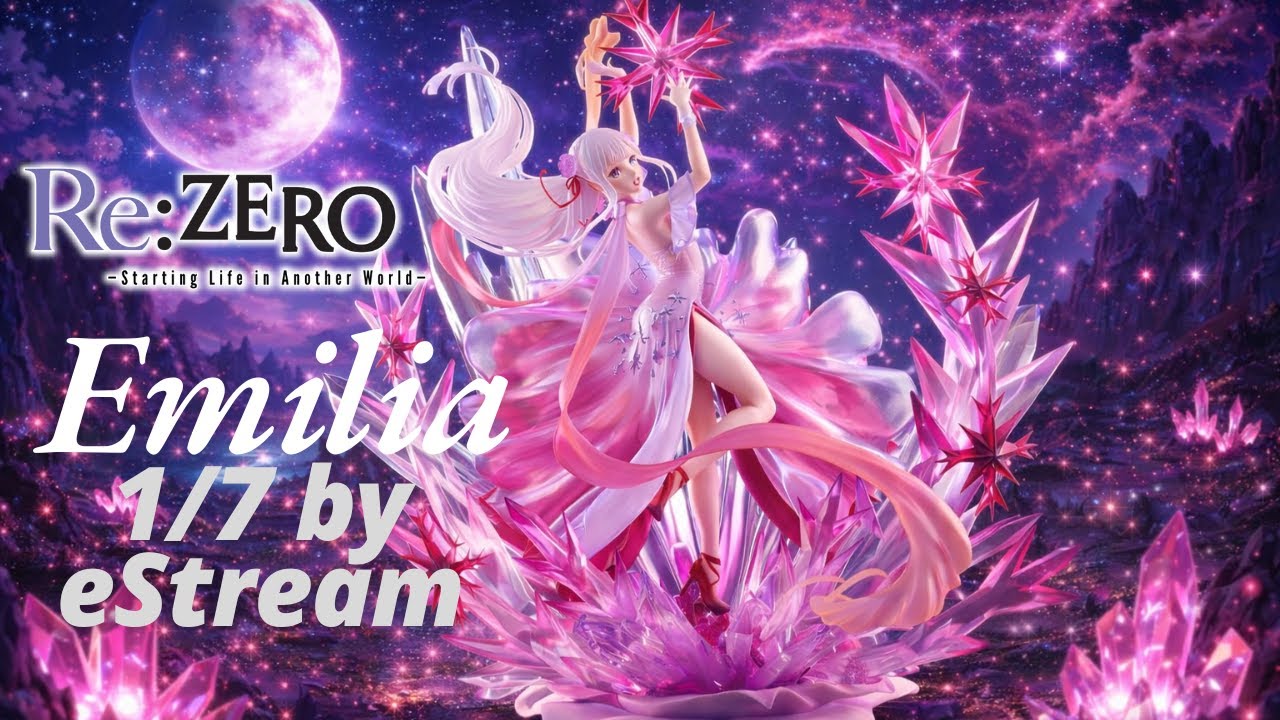 Re:Zero  - Emilia - Shibuya Scramble Figure - 1/7 -  Crystal Dress Ver by  eStream - Figure Unboxing