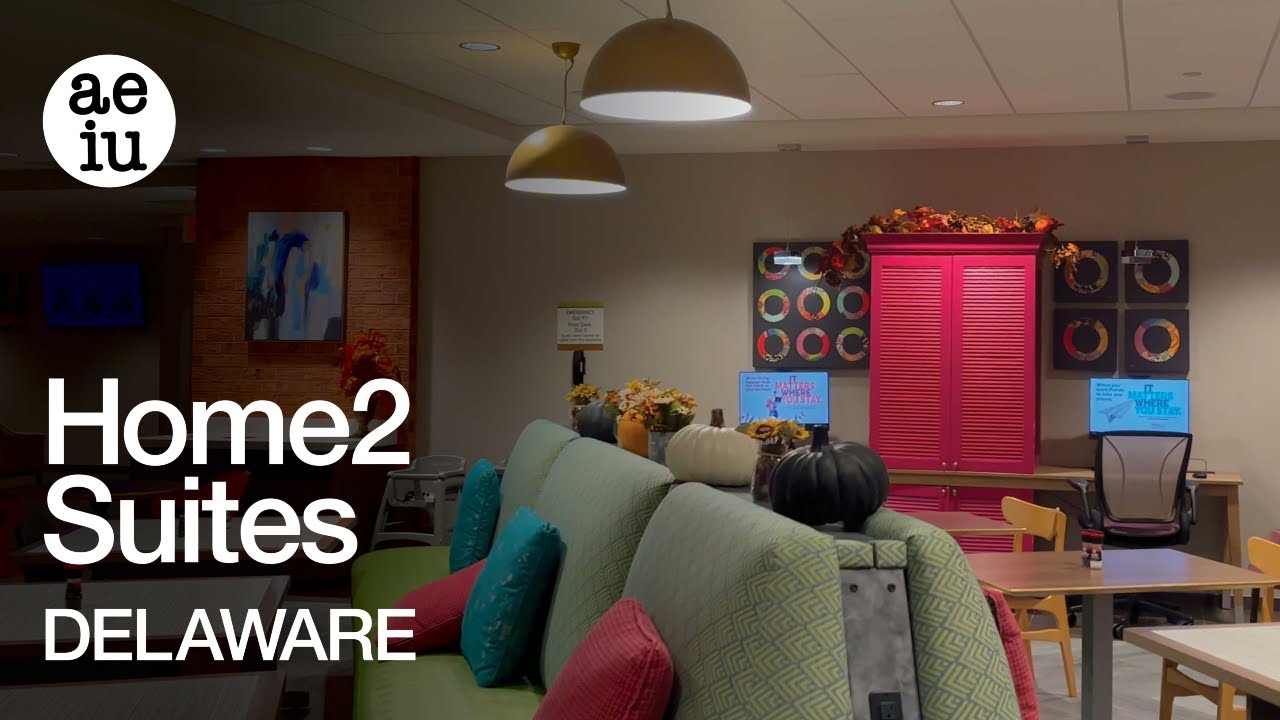 Entrance and Lobby Tour of Home2 Suites Hotel in Lewes, Delaware