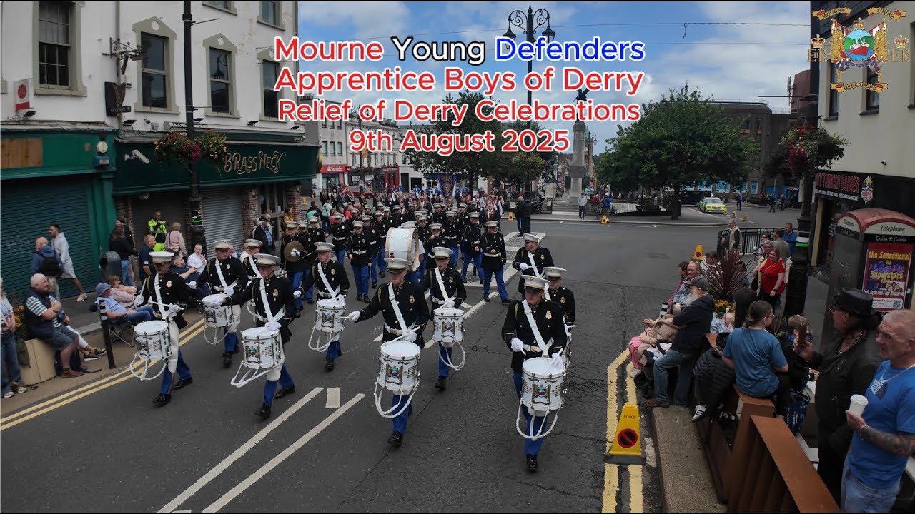 Mourne Young Defenders @ Aprentice Boys of Derry Relief of Derry Celebrations 2025, Full March