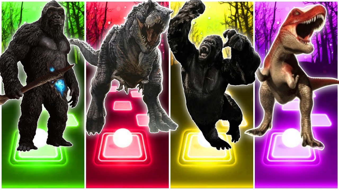 King Kong 🆚 Jurassic world park dinosaur 🆚 Funny King kong 🆚 Funny Dinosaur 