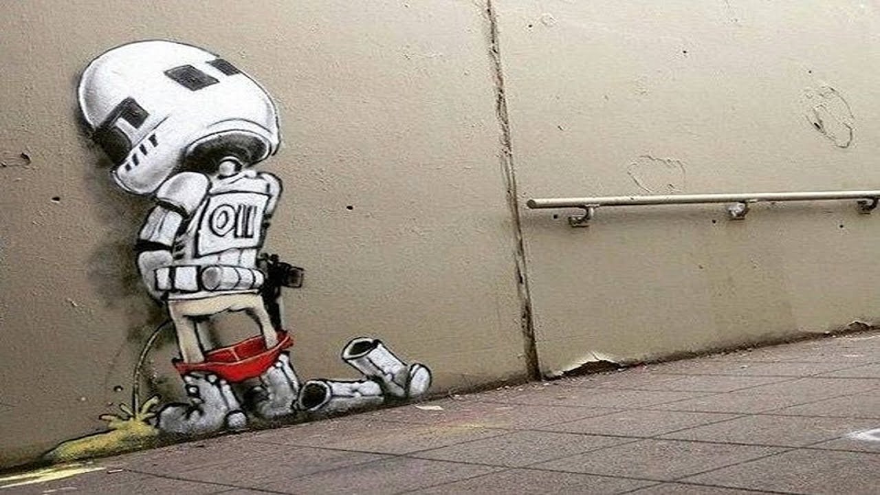 Street art Star Wars#StarWars#Graffiti#UrbanJedi#SithStyle#RebelArtistry#Cosmic#ArtInTheGalaxy#Art