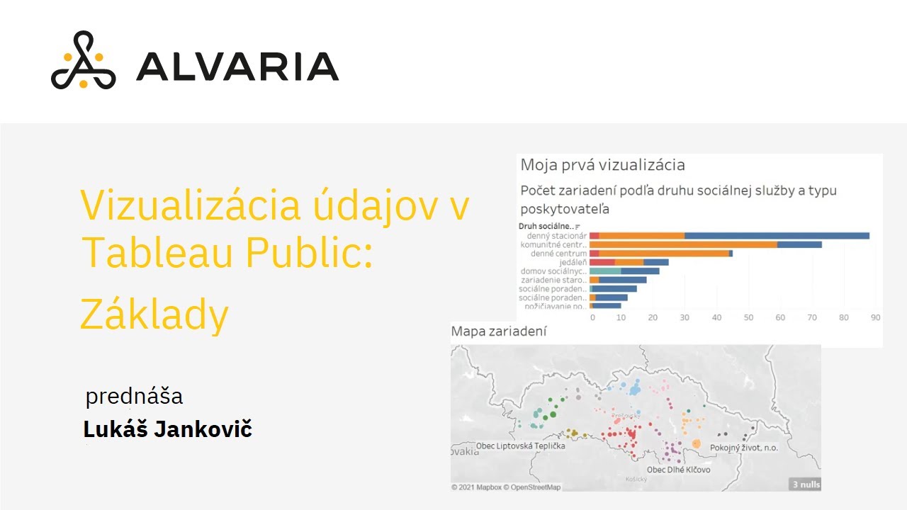 Vizualizácia údajov v Tableau Public - základy. Lukáš Jankovič