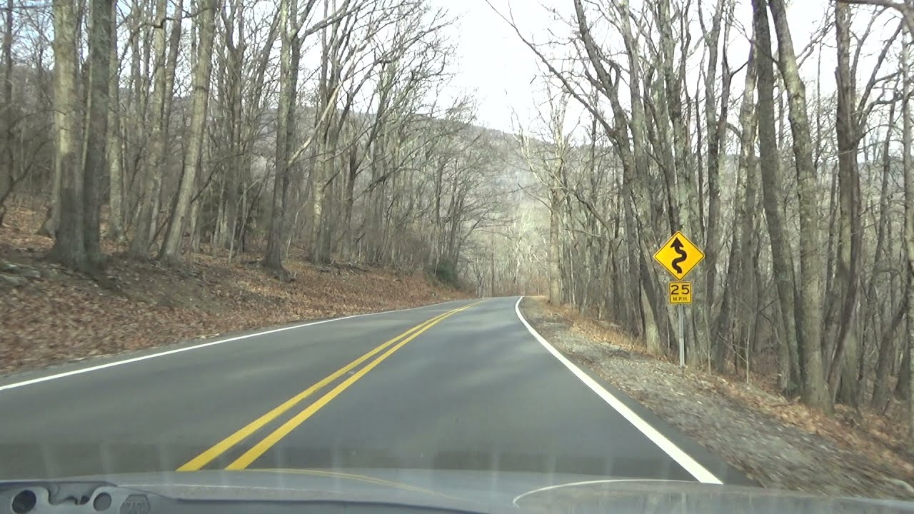 Driving Back Roads from Grandfather Mountain to Blowing Rock, NC