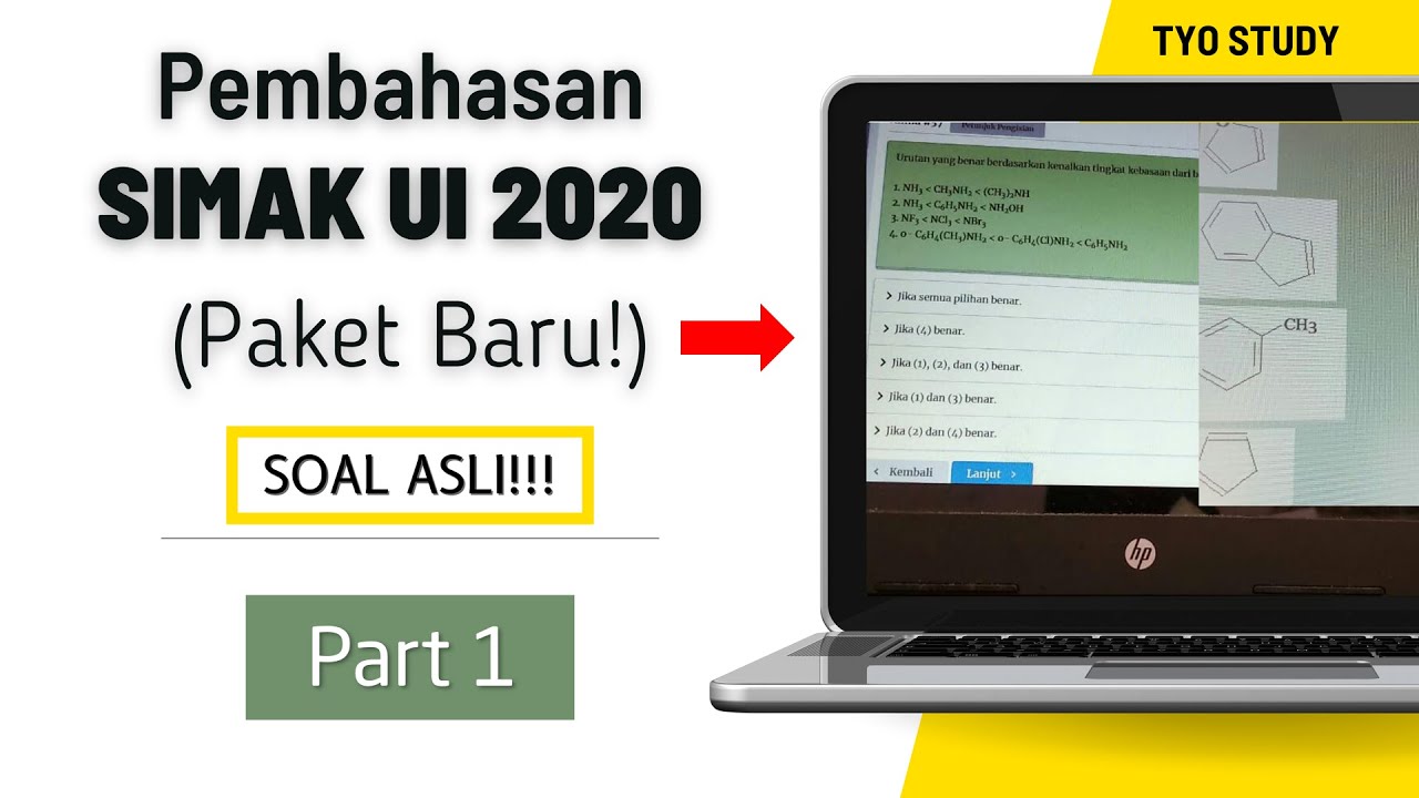 Pembahasan SIMAK UI 2020 SAINTEK (KIMIA) SOAL ASLI [PAKET BARU] Part 1