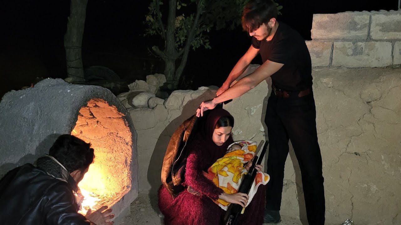 Construction progress: Saman and Ali Agha on the way to completing the house