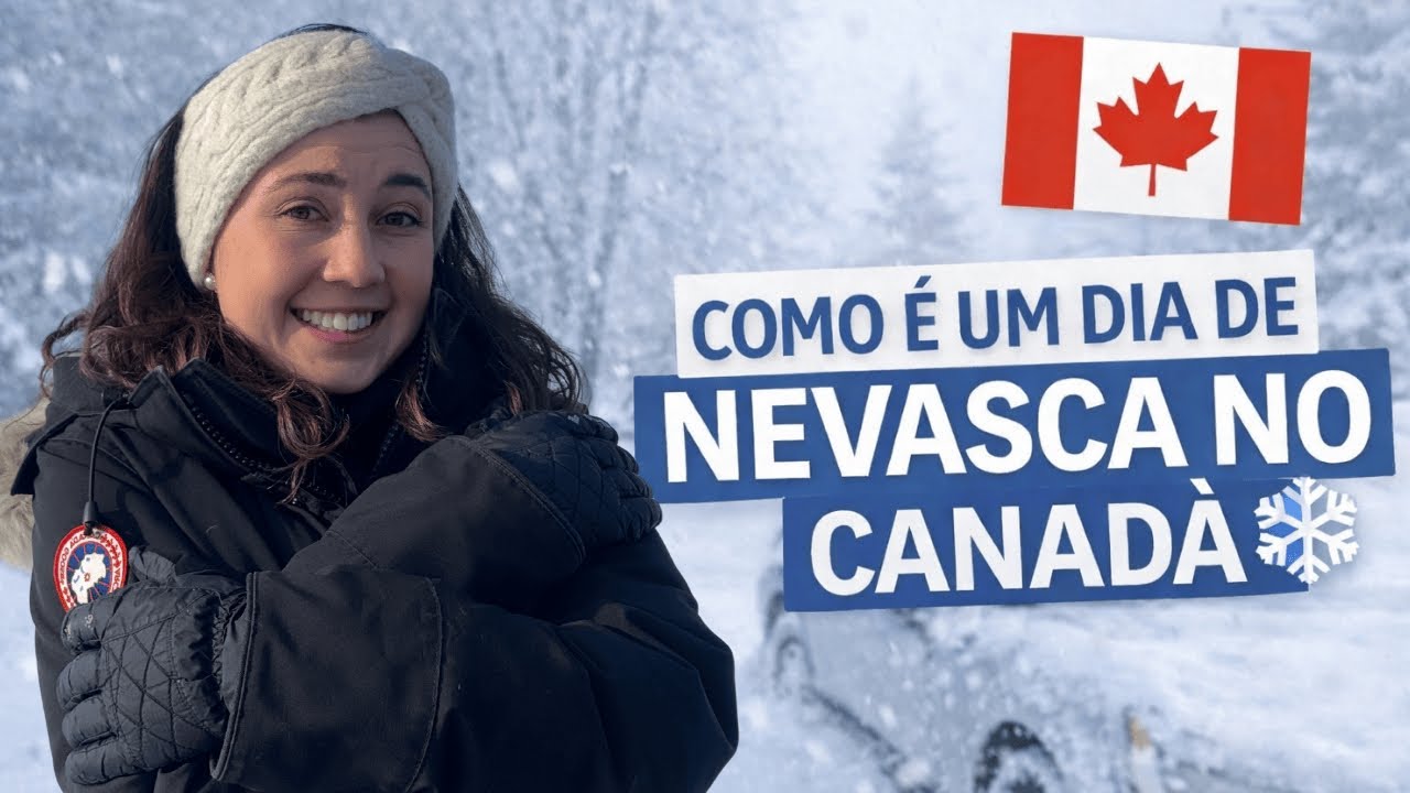 PRIMEIRA NEVASCA NO CANADÁ ❄️ Realidade, Perrengues e Como é Viver um Dia de Neve