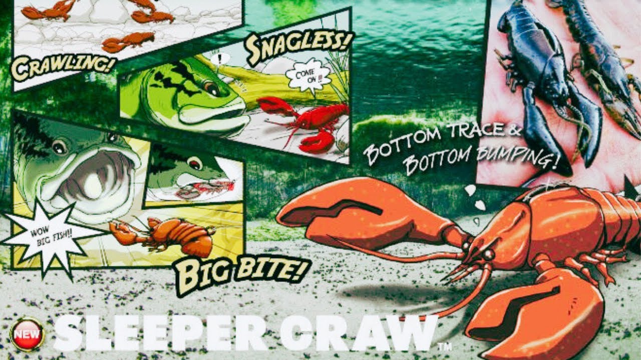 Приманка Megabass Sleeper Craw — обязательный элемент вашего рыболовного ящика.