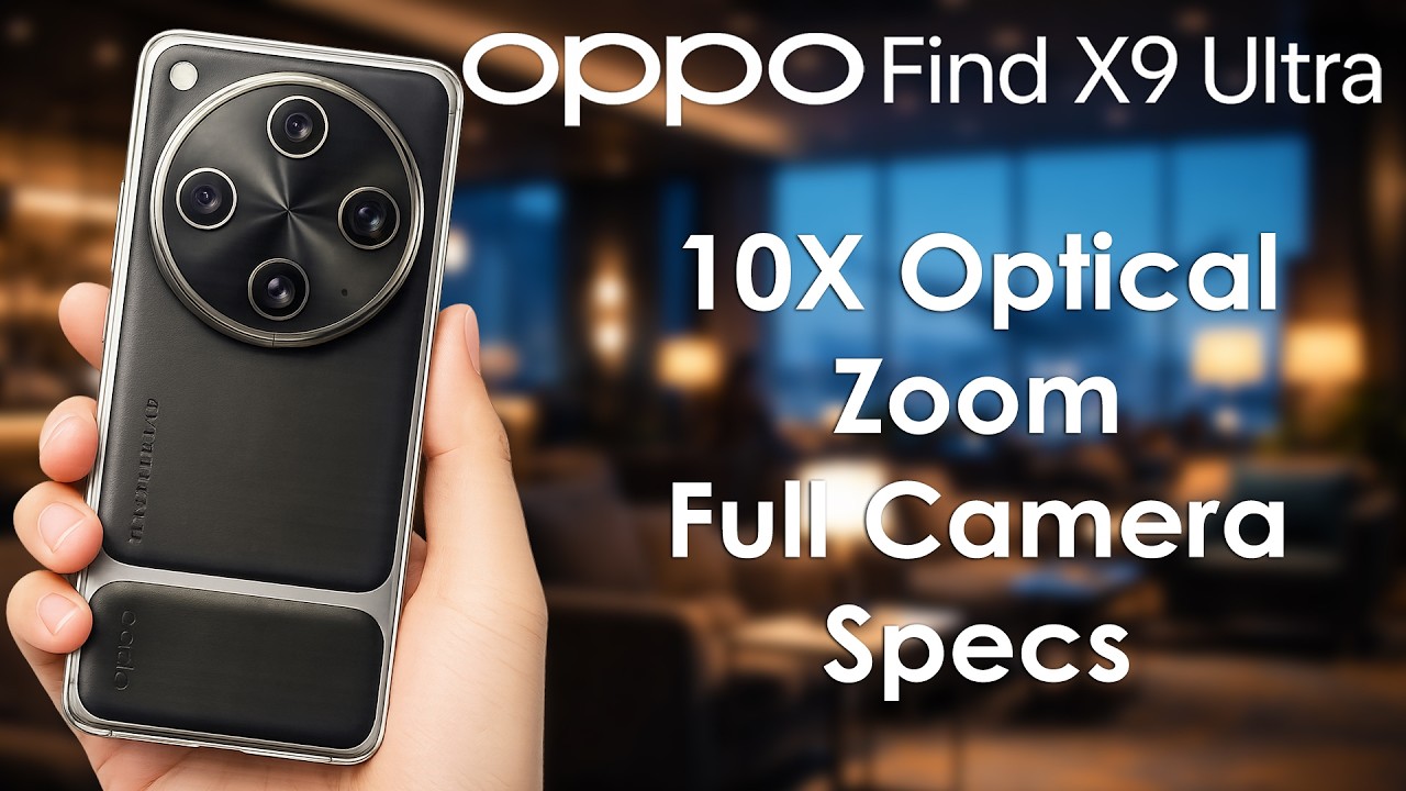 Oppo Find X9 Ultra to get 10X Optical Zoom ,Detailed Camera Specs leaked