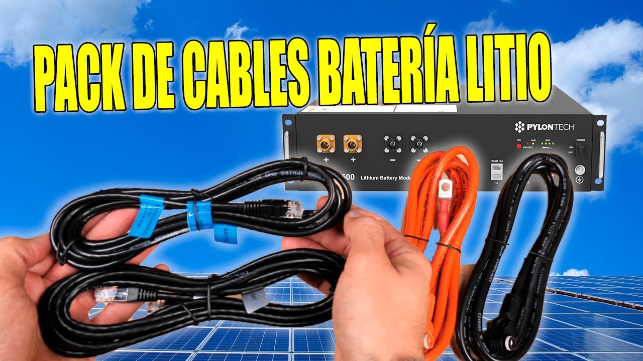 Cables Pylontech para Baterías de Litio: Conexión y Comunicación BMS Simplificadas