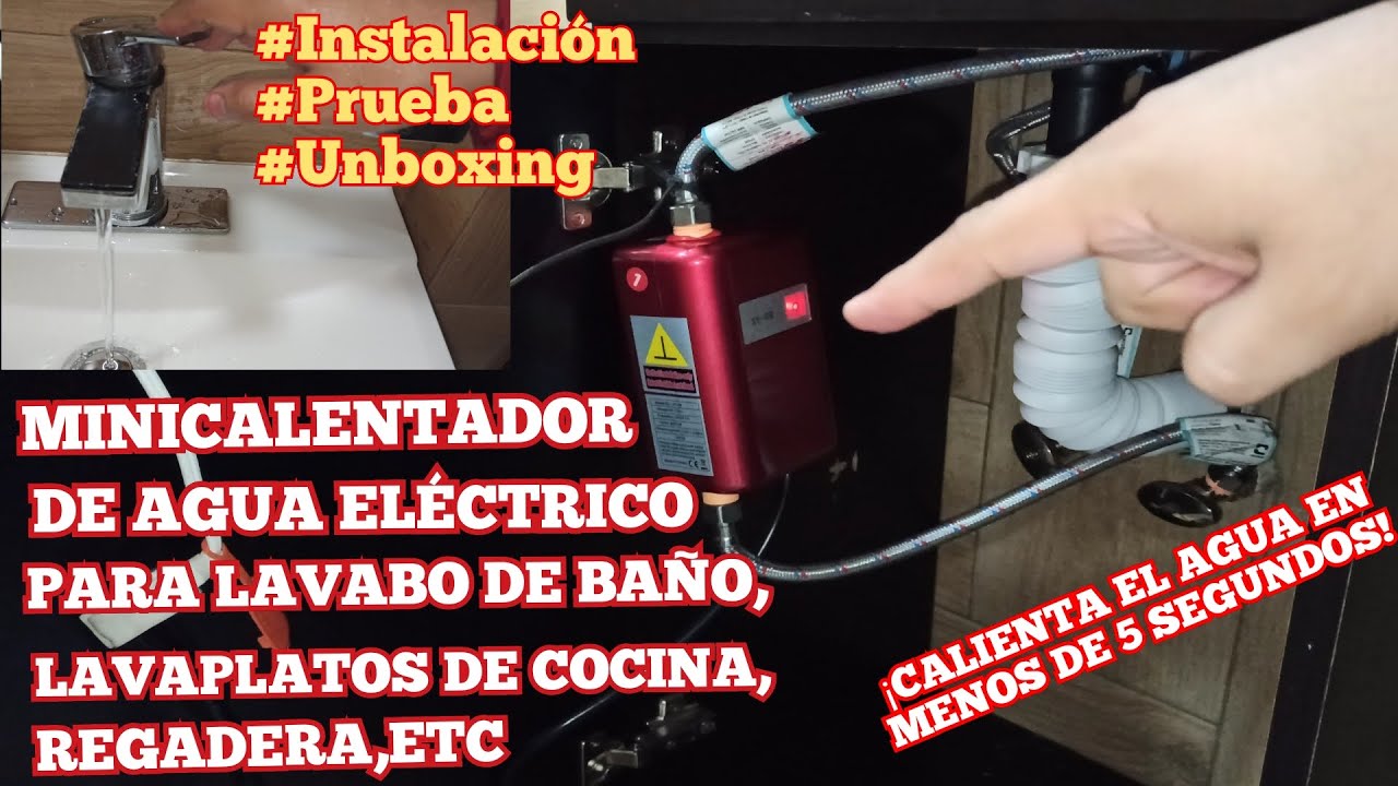 Minicalentador de agua eléctrico | Instalación