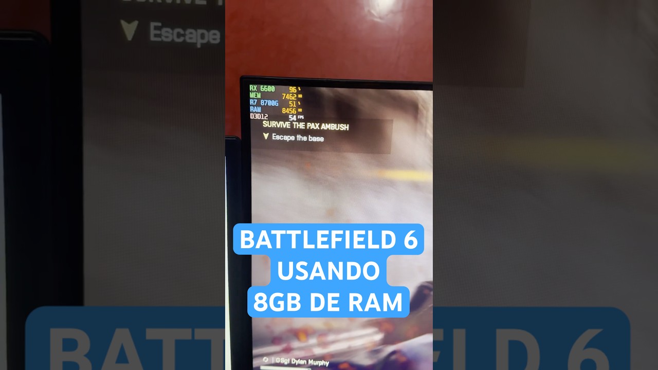 Battlefield 6 solo usa 8GB de RAM 