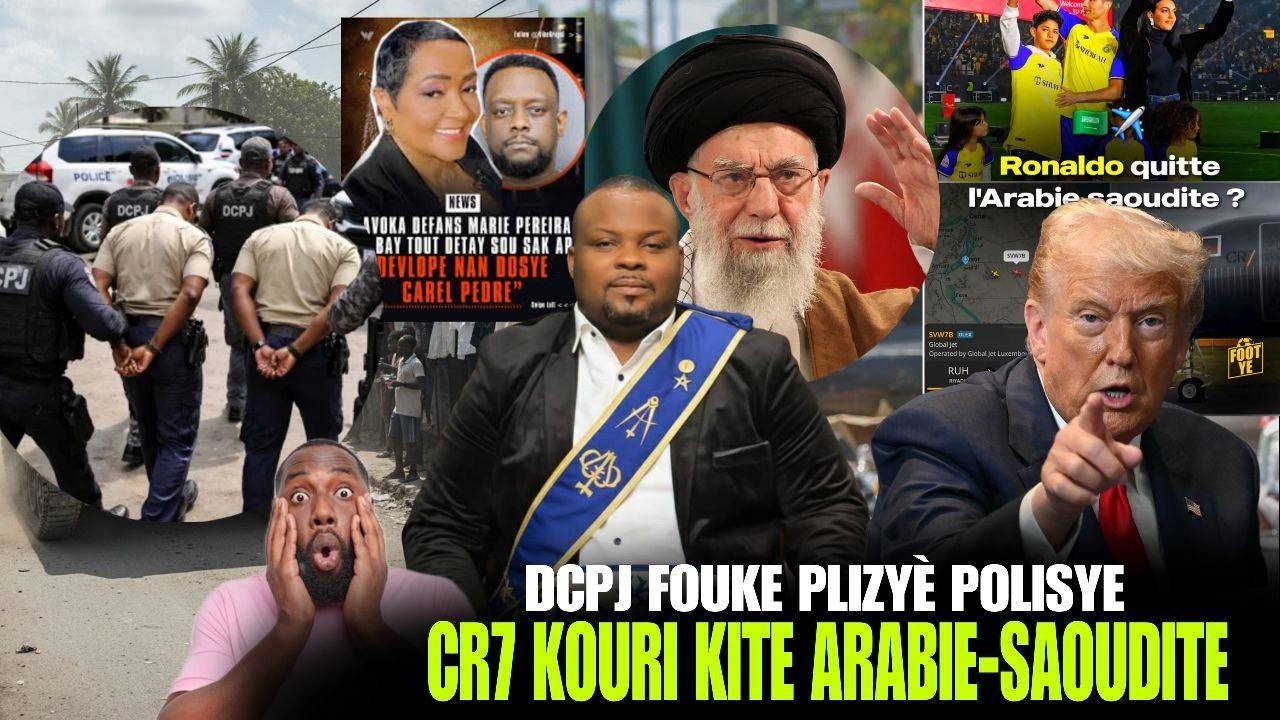 DCPJ mare plizyè Polisye, CR7 kouri kite Arabie-Saoudite, Misil fè Kenken, Move Profesi sou Etazini