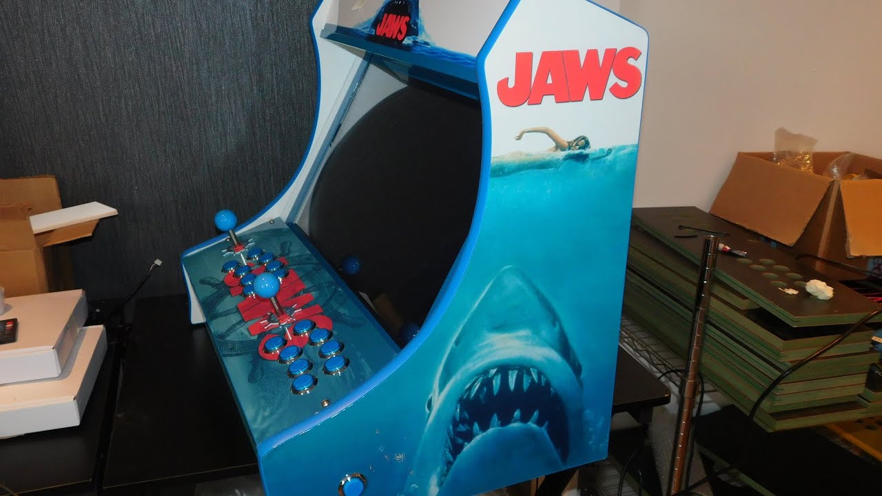 JAWS Themed Wideboy Bartop Arcade Machine by SHAR-KADE 50,000+ Games - Epic Gaming Cabinets