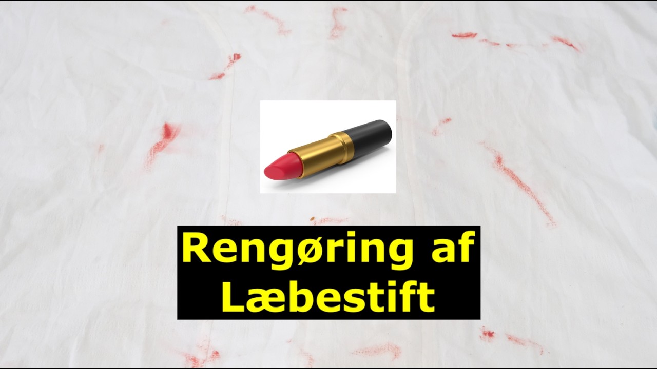 Læbestift - Rengøring af læbestift fra hvid kjole // Michael René på Tour afsnit 3