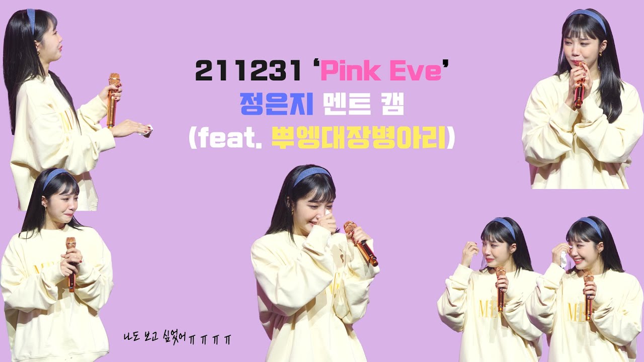 211231 정은지 - 마지막 멘트 직캠 (Feat. 뿌엥대장병아리) in 에이핑크 팬미팅 Pink eve
