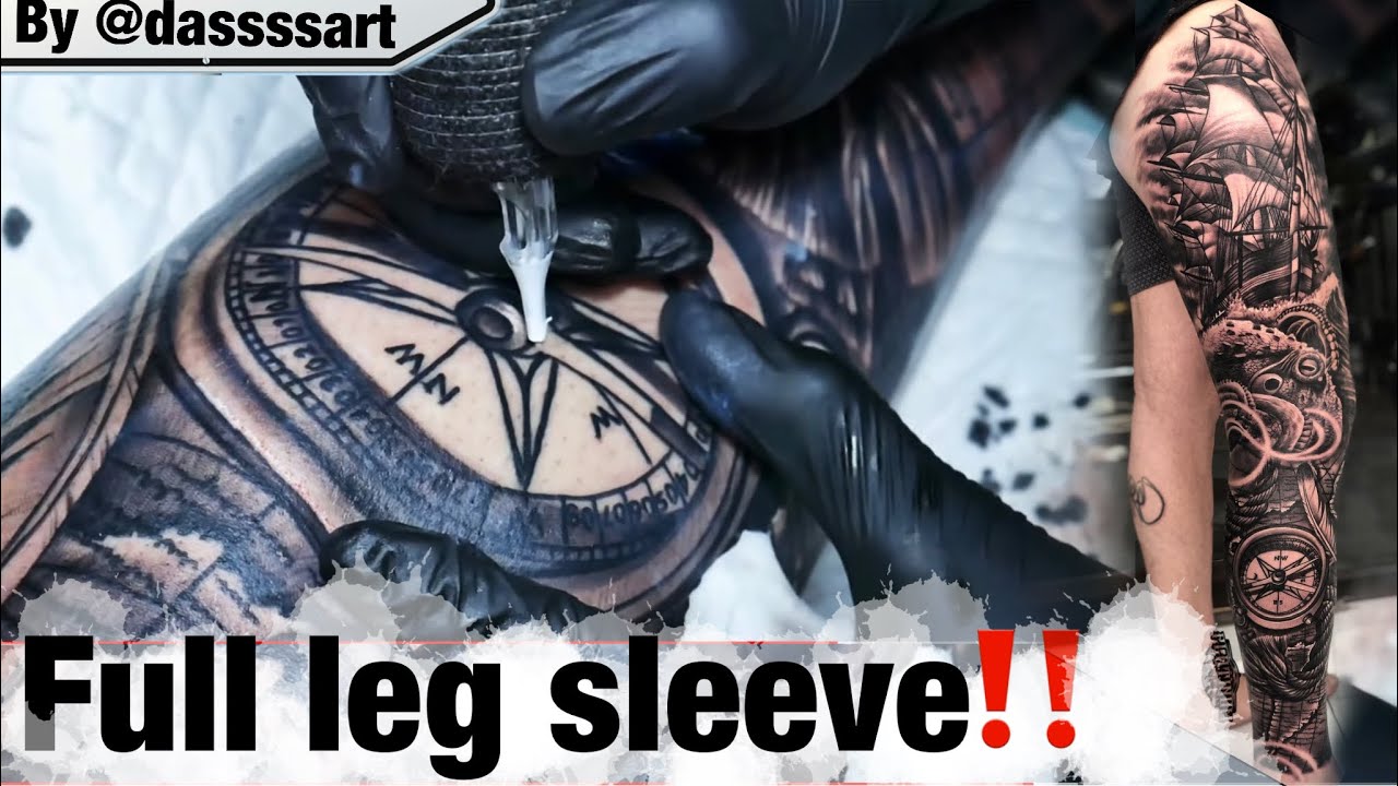 TATTOO FULL LEG SLEEVE || THE SECRET OF HOW TO MAKE A TATTOO JUST 2 DAYS BY DASSSART!!