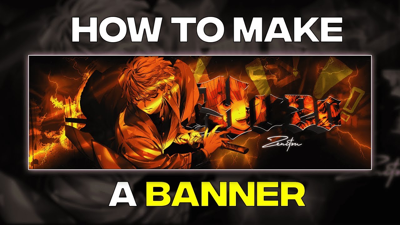 How To Make GOOD Anime Banner In Photoshop! (EASY)