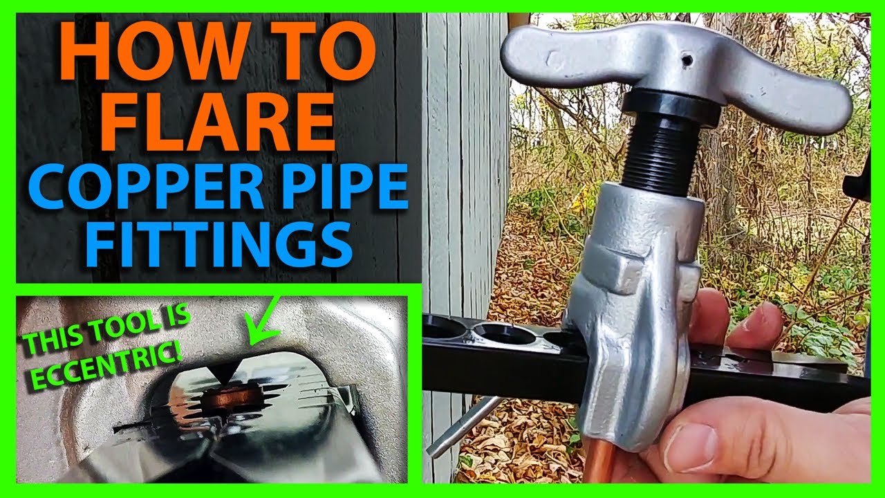 How To Flare Copper Pipe Fittings - Eccentric Flare Tool