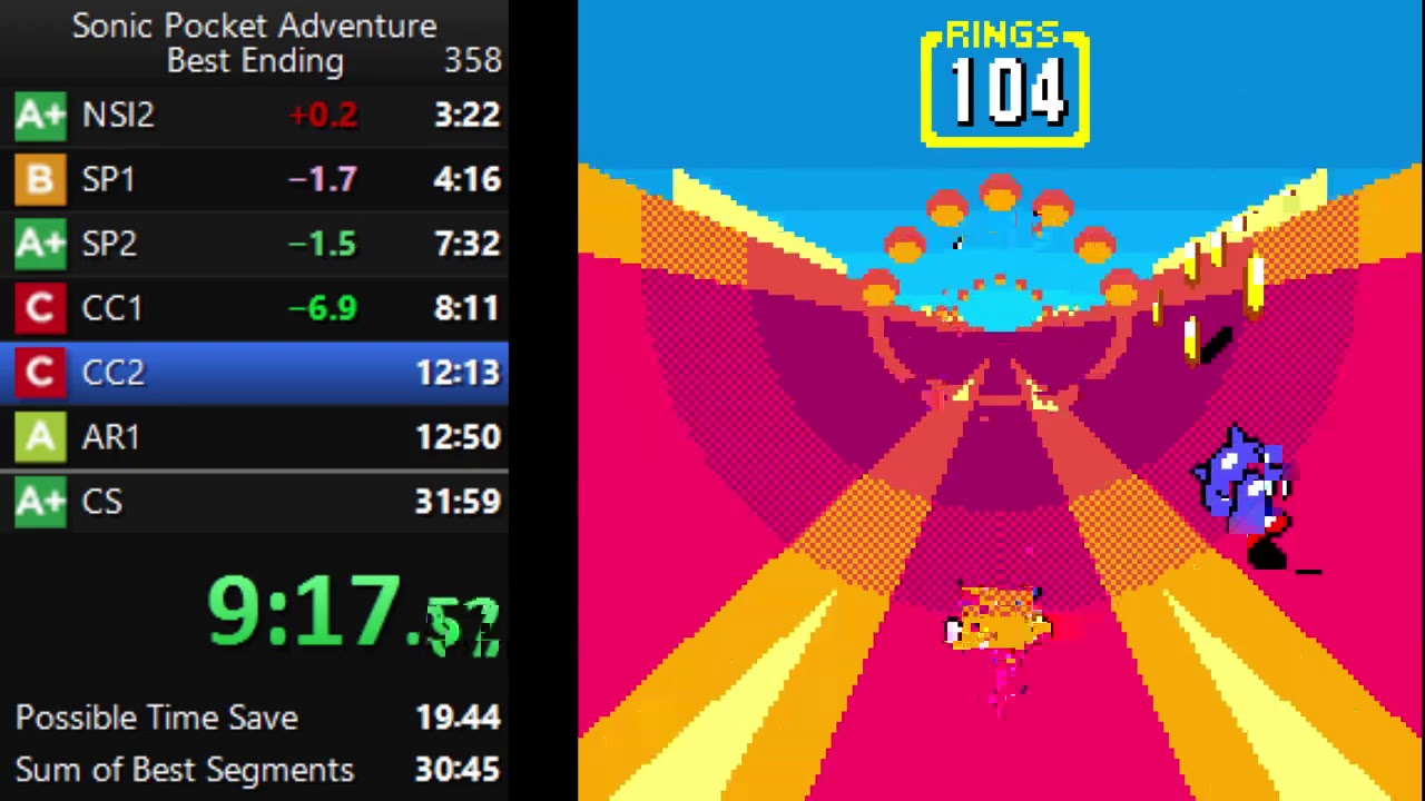 Sonic Pocket Adventure - Best Ending Speedrun in 31:28 [Current World Record]
