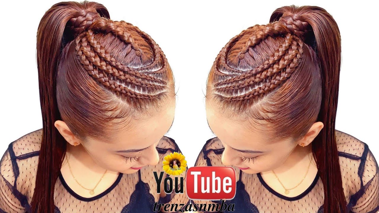 PEINADO EN TRENZAS Y COLETA ALTA FÁCIL | PEINADOS PARA NIÑAS | TRENZAS NMBA