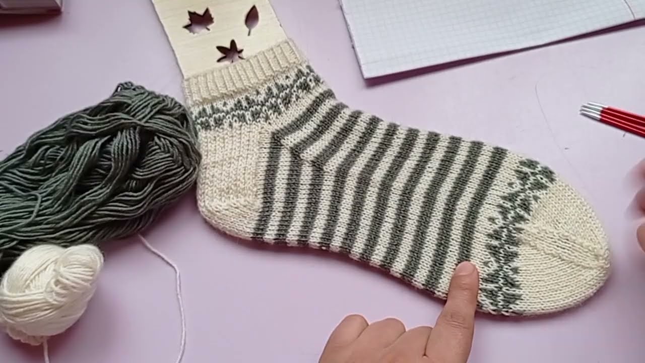 💚Pinterest çorabı örüyorum PART 1 #beşşişpatik #patikmodeli #örgüçorap #patikmodelleri 