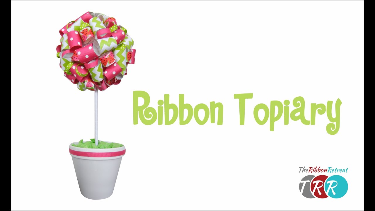 How to Make a Ribbon Topiary - TheRibbonRetreat.com