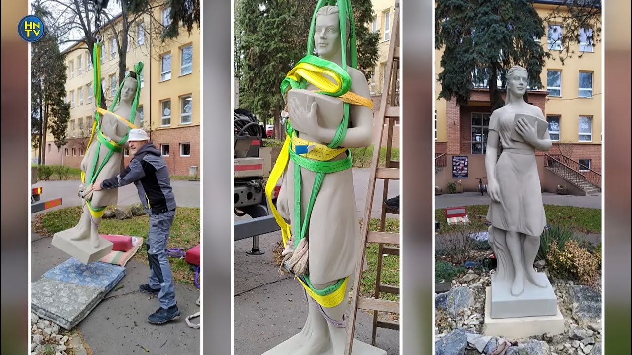 Odhalenie sochy Recitátorka - Základná škola, Pugačevova 1381/7, Humenné