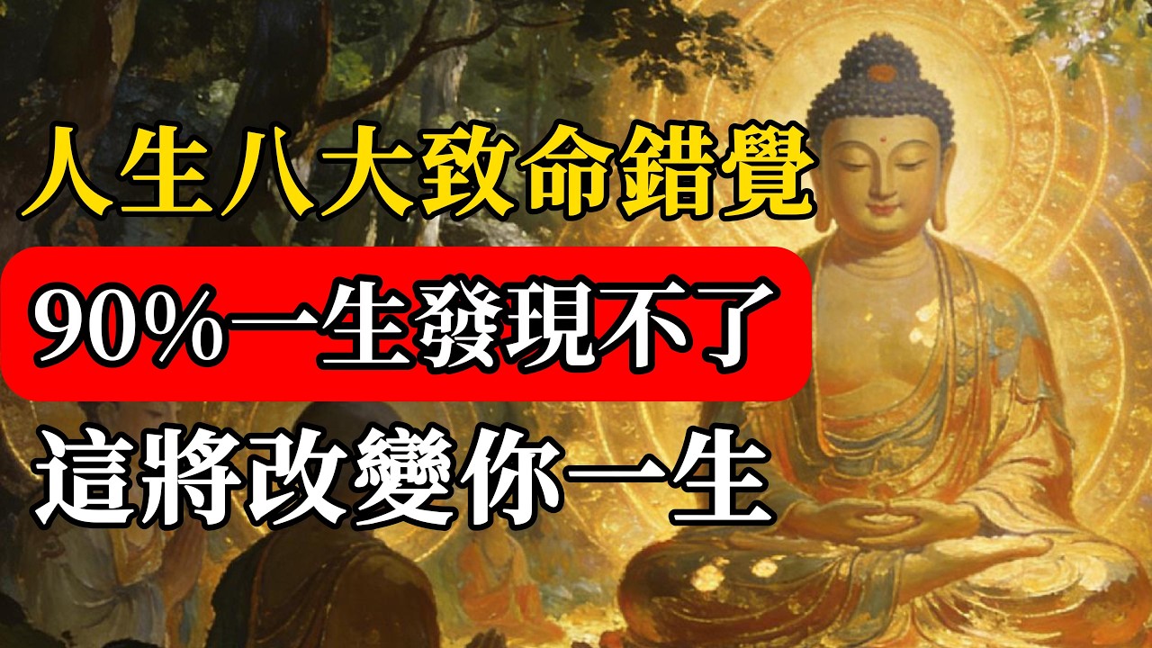 人生八大致命錯覺，90%的人一生都發現不了！讀懂《八大人覺經》，這將改變你的一生！#佛緣禪修#兄弟姐妹#家庭關系#因果真相#親情糾紛#斷親#能量止損#禪修#人生智慧#心理成長#放下執念#佛學故事
