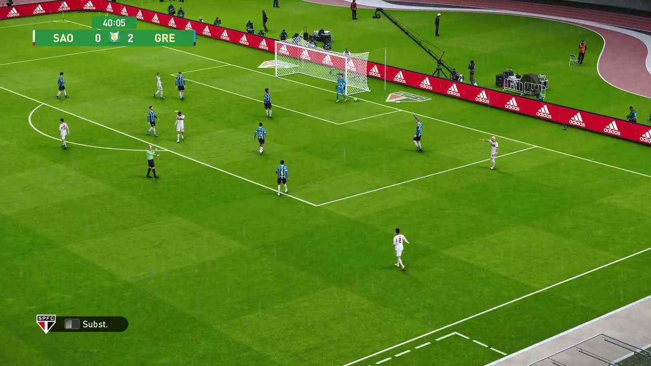 S1o Pau3o x 7rêm9o AO VIVO COM IMAGENS SIMULAÇÃO GAMEPLAY  PES2021 PS5