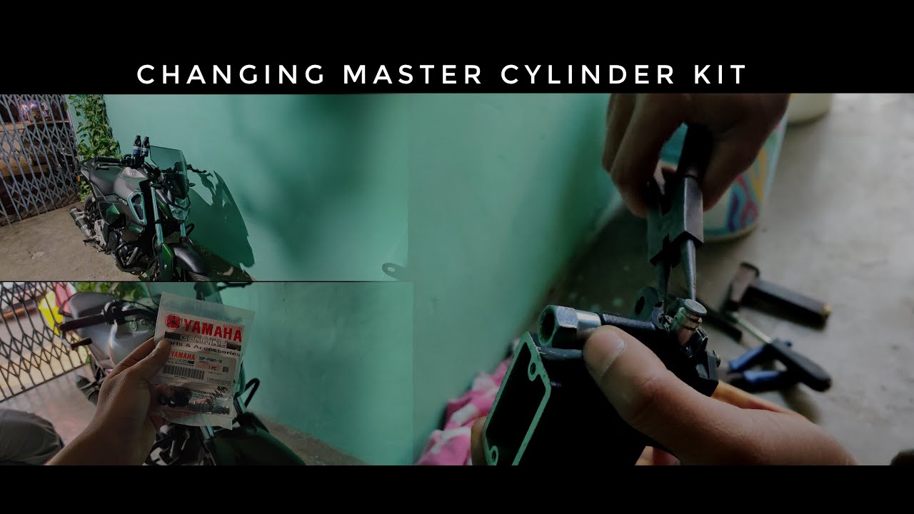 Changing Master Cylinder kit and Brake Fluid💥 in FZS V3💖 | Srijan Motovlogs
