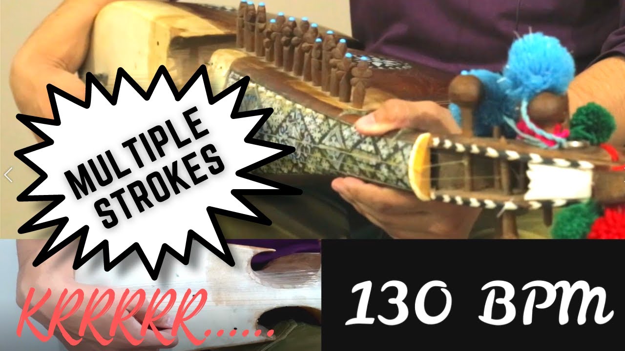 Rabab Lesson #40 | Multiple Strokes Technique Rubab | krrrrr Sound Rabab