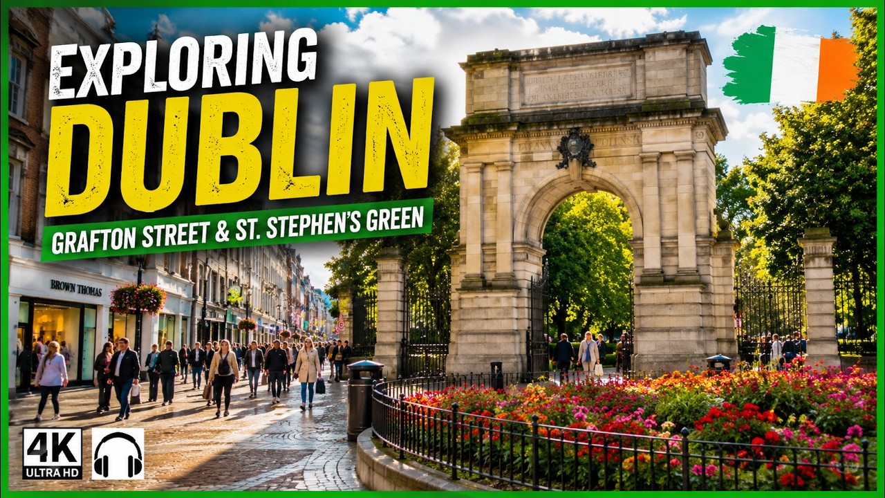 Exploring Dublin's Grafton Street And Saint Stephen's Green 🌳🇮🇪