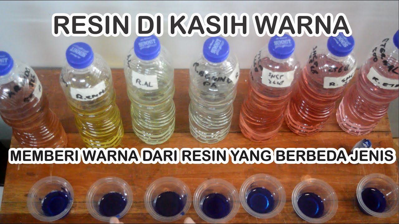 Memberi warna dari resin yang berbeda jenis