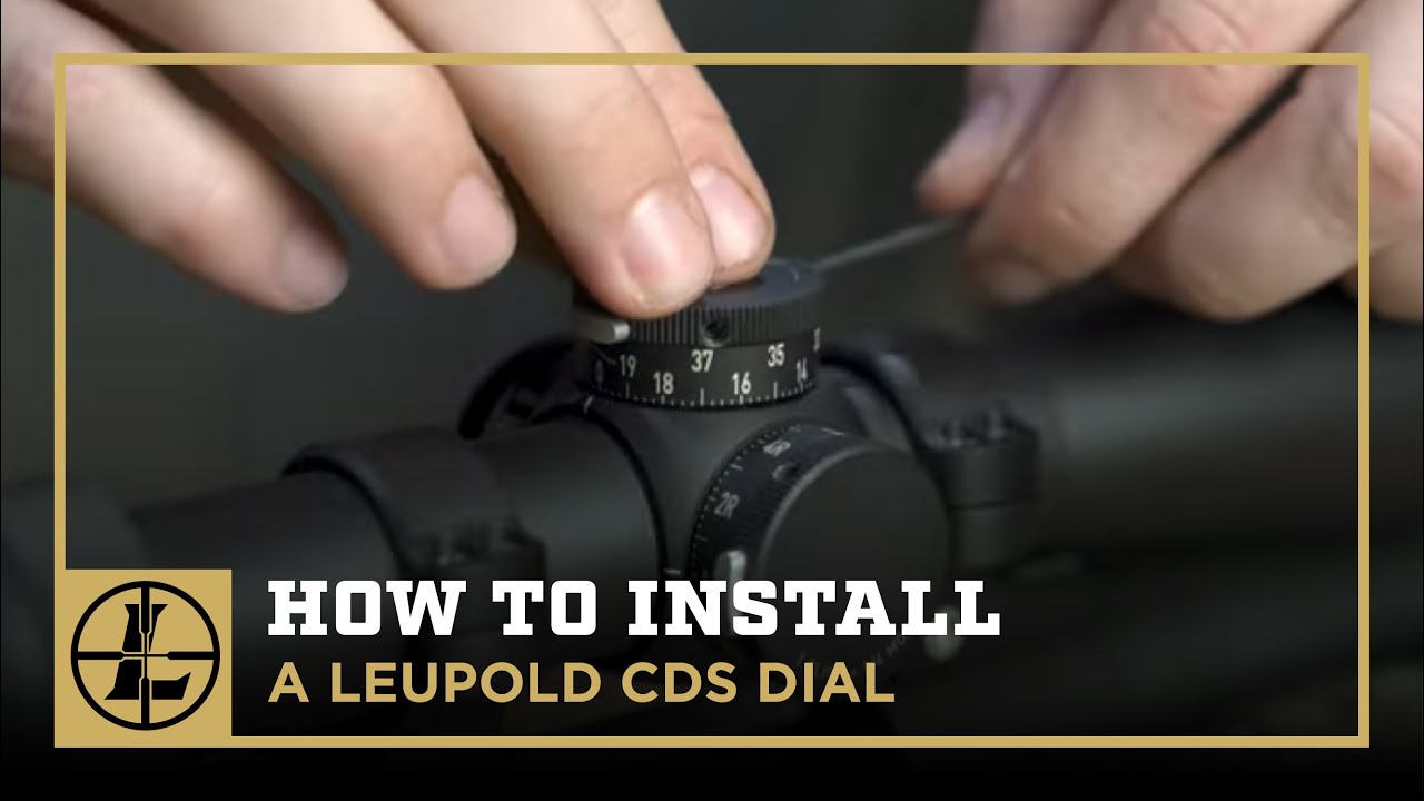 Как установить циферблат Leupold CDS