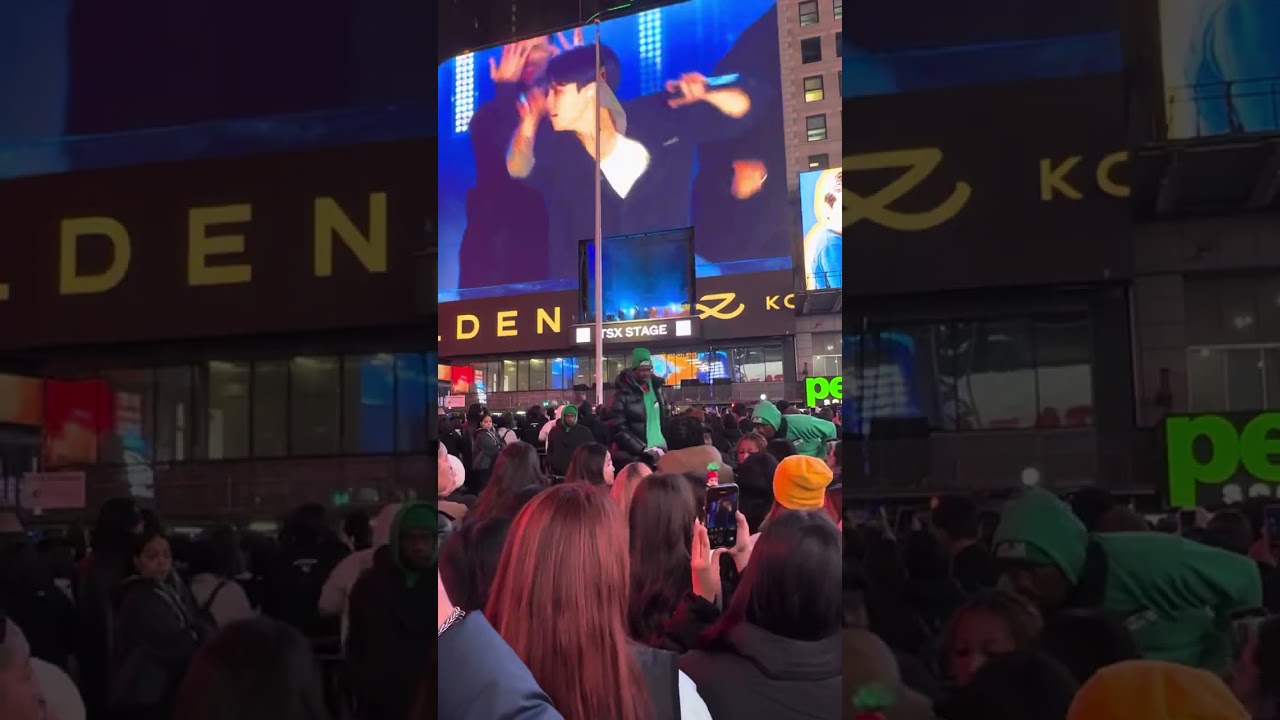 ^_^Jung Kook Times Square Performance 🎭 (3/5)NYC 🗽🇺🇸#nuanpainy #jungkook #newyorkerusa #newyorker