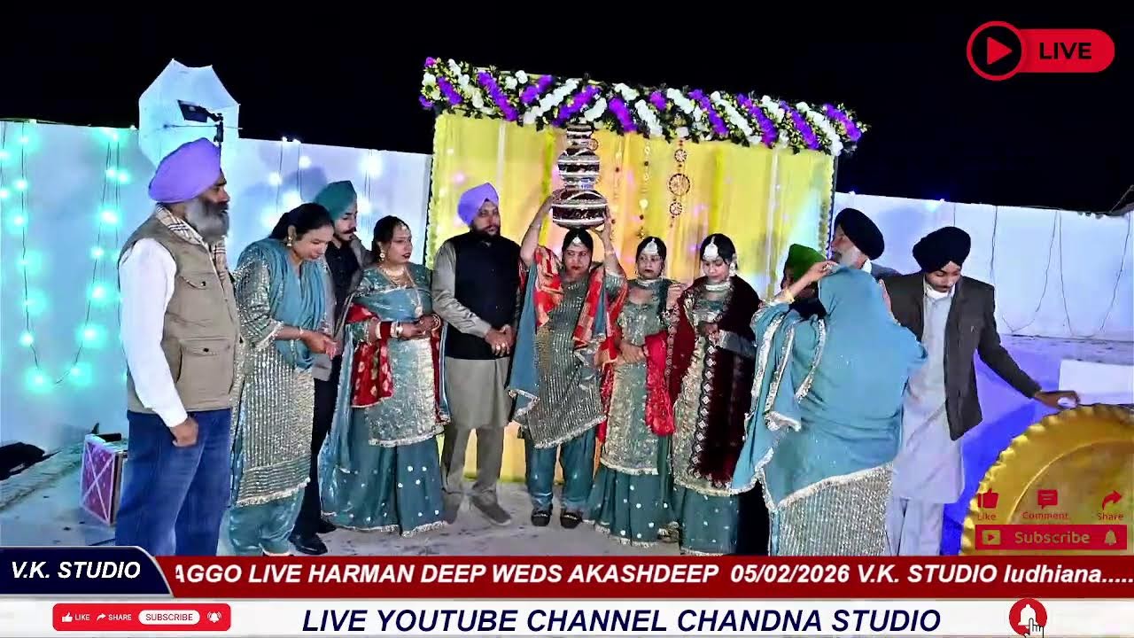 🔴LIVE I| HALDI AND JAGGO || HARMAN DEEP WEDS AKASHDEEP