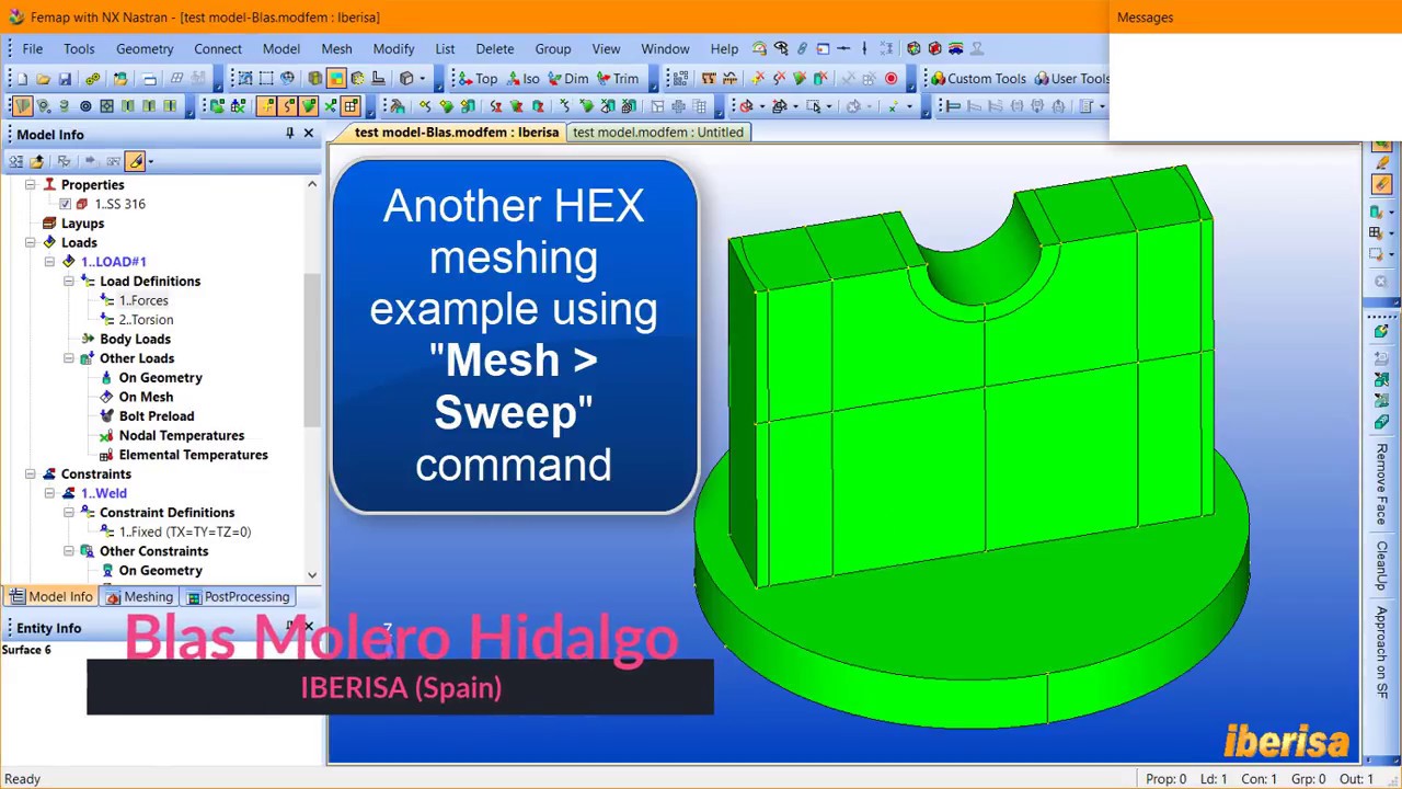 HEX Meshing with FEMAP