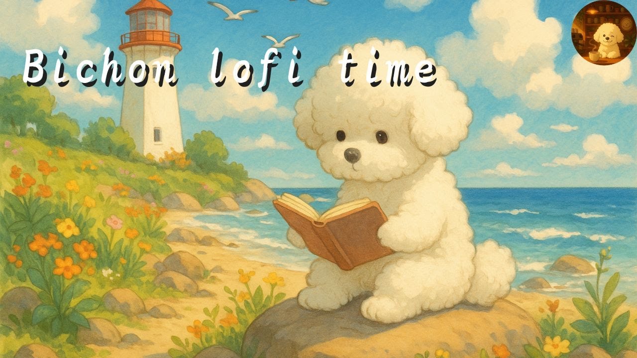 Bichon Lofi Café 🌅 Ocean Breeze Music for Study, Work & Reading