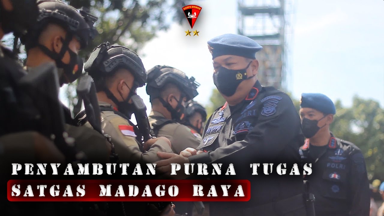 BRIMOB SULSEL GELAR APEL PENYAMBUTAN SATGAS MADAGO RAYA
