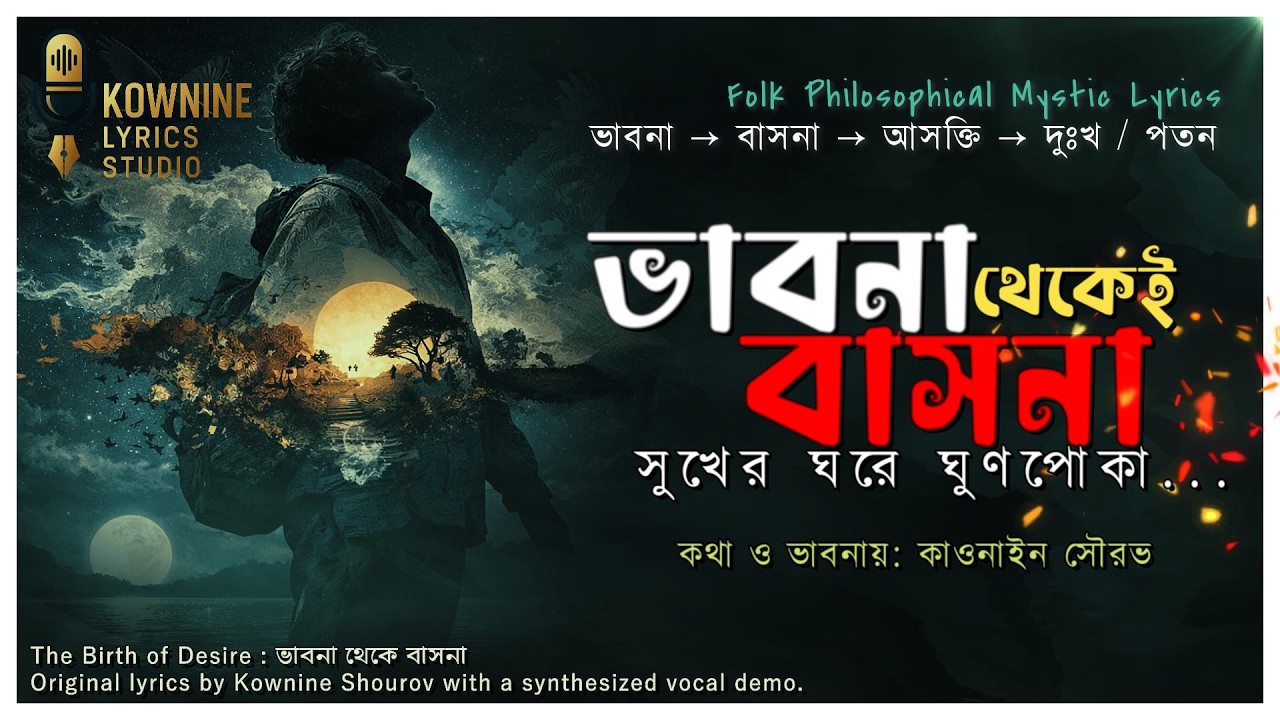 ভাবনা থেকেই বাসনা | Vabna Thekei Bashona | Kownine Lyrics Studio