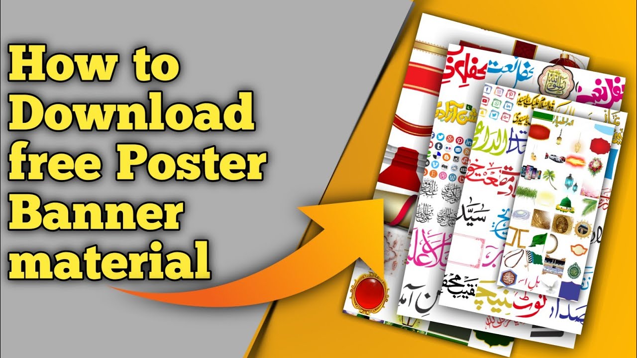 How to Download Poster Banner flex material All data free download