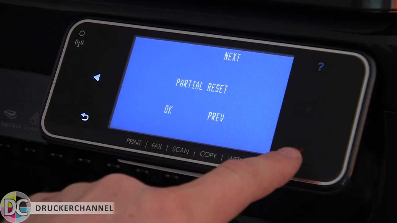 Reset und verstecktes Service-Menü beim HP Officejet Pro 8500