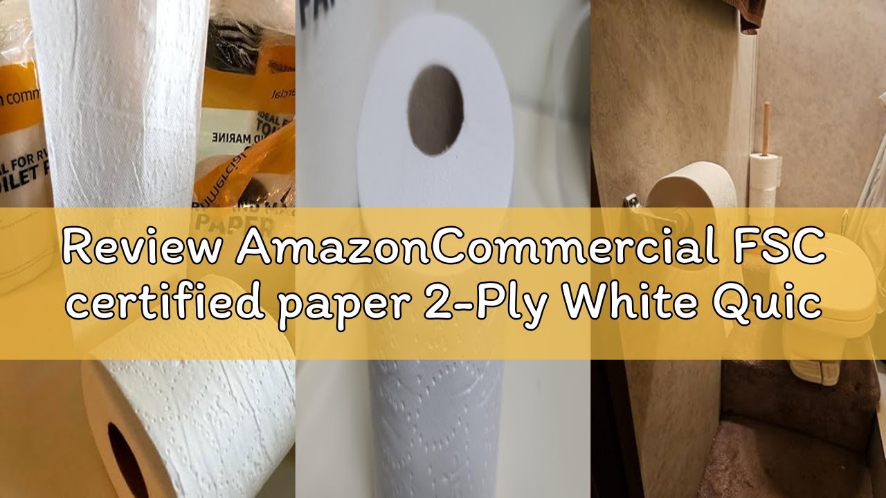 Review AmazonCommercial FSC certified paper 2-Ply White Quick Dispensing Toilet Paper for RV's & Mar