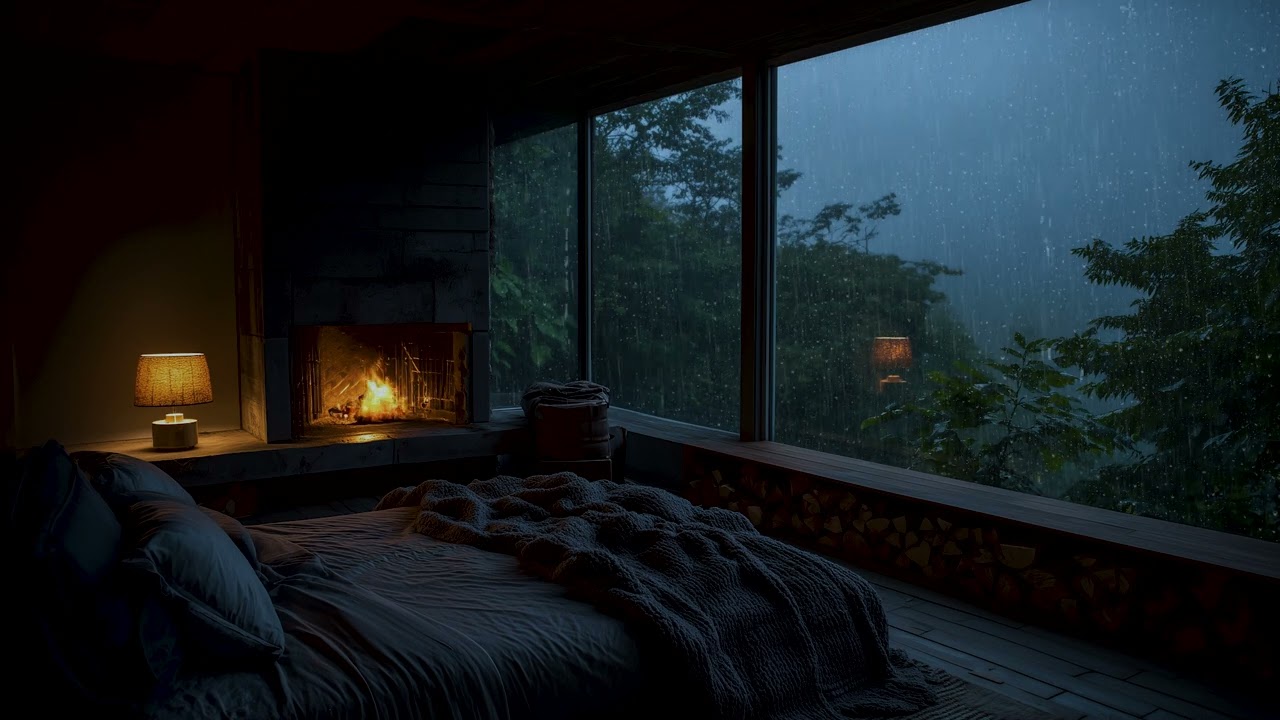 Deep Sleep Instantly 🌧 Rain Sounds & Relaxing Piano for Insomnia & Anxiety